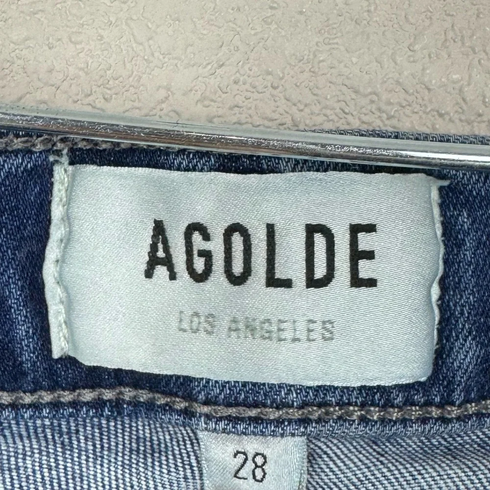 AGolde Jeans Sophie Skinny Ankle Crop Jeans 28 - Picture 4 of 5